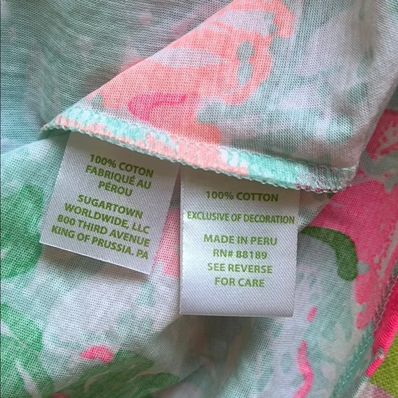 Lilly Pulitzer Girls Dress in Pink and Green - Picture 7 of 7